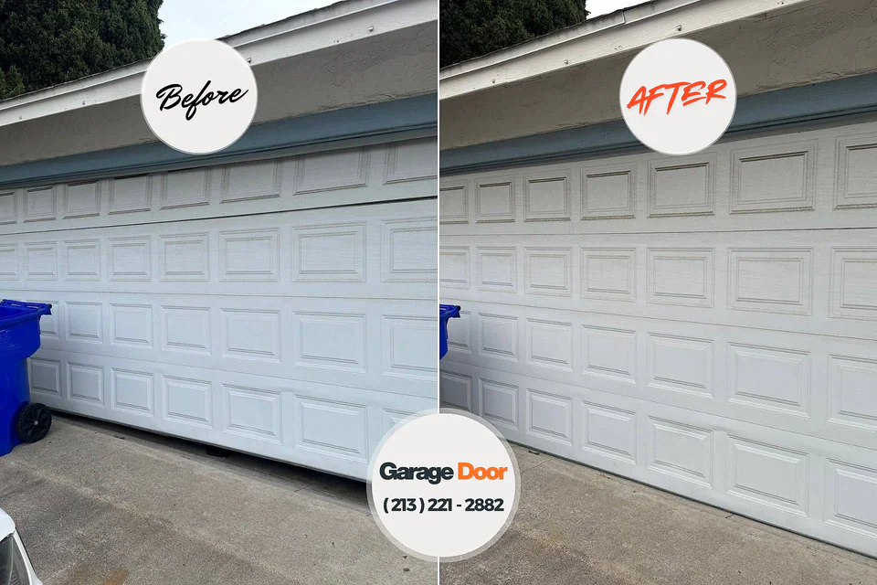 Before and after: garage door repair Valencia West, AZ